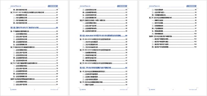 发展趋势研究报告（智研咨询发布）PG麻将胡了中国卫生巾产业现状及(图1)